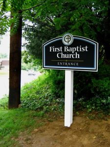 Small church sign